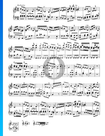 Sonata No. 5, Wq 48: 2. Andante Sheet Music