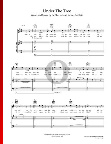 Under The Tree Sheet Music