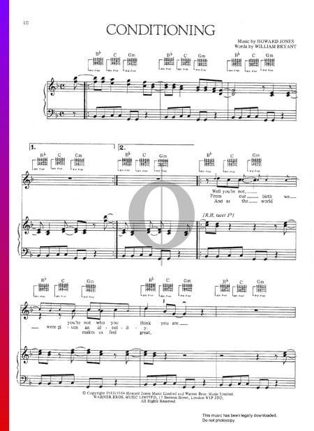 Conditioning Musik-Noten