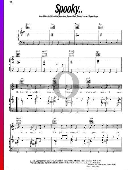 Spooky Sheet Music