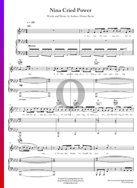 Nina Cried Power Sheet Music
