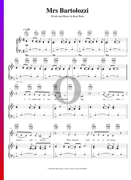 Mrs Bartolozzi Partition