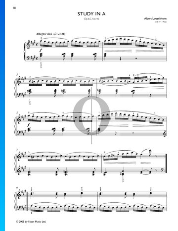 Study in A Major, Op. 65 No. 46 Sheet Music