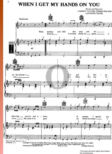 When I Get My Hands On You Sheet Music