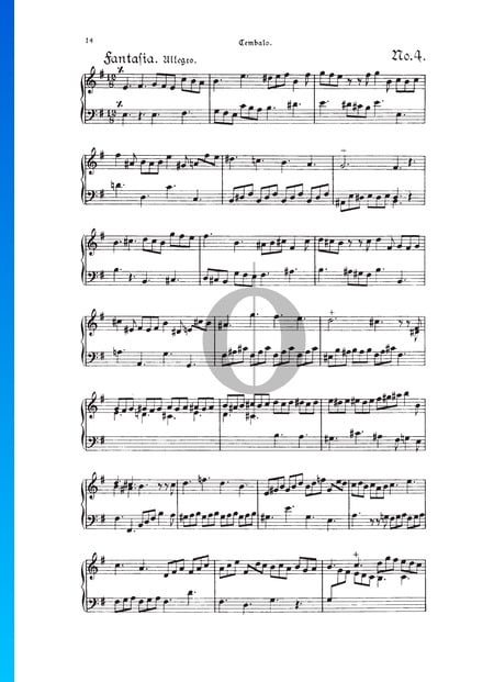 Fantasia, TWV 33:4 Sheet Music