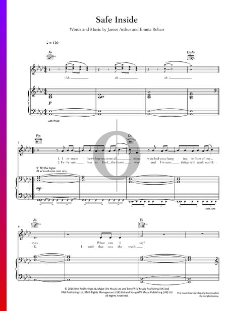 Safe Inside Sheet Music