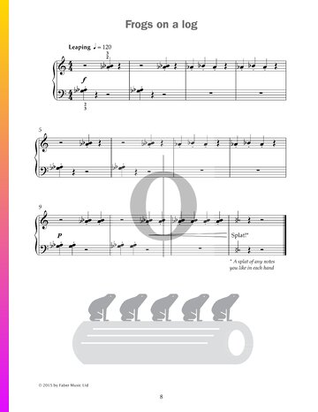 Frogs on a log Sheet Music