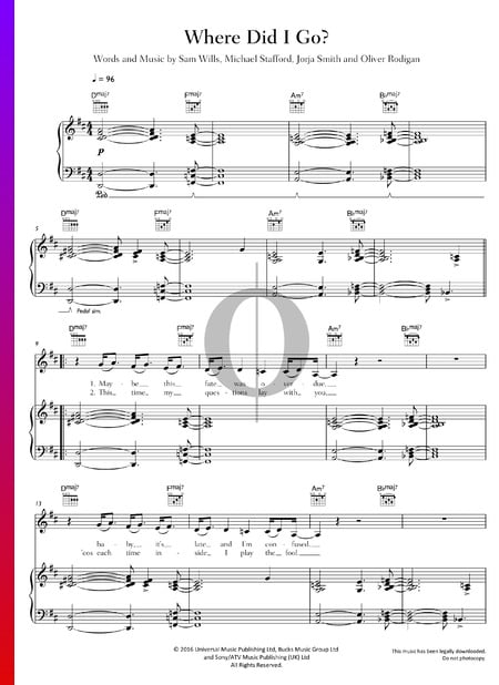 Where Did I Go Sheet Music
