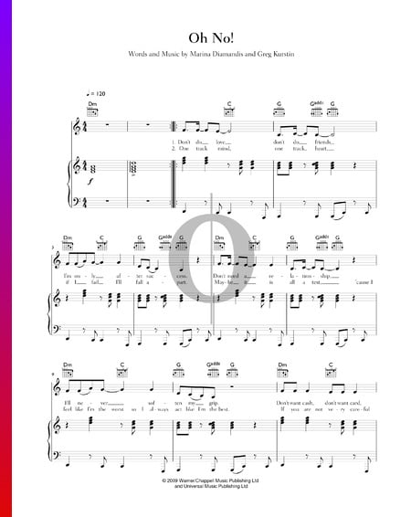 Oh No! Musik-Noten