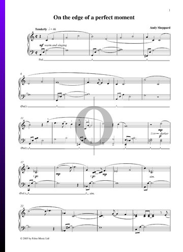On The Edge Of A Perfect Moment Partitura