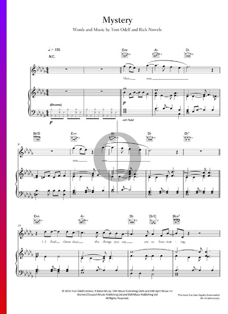 Mystery Musik-Noten