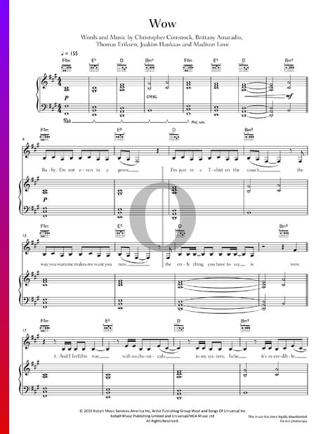 Wow Musik-Noten