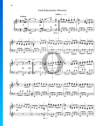 Italian Mariners' Song, Op. 68 No. 36 Sheet Music