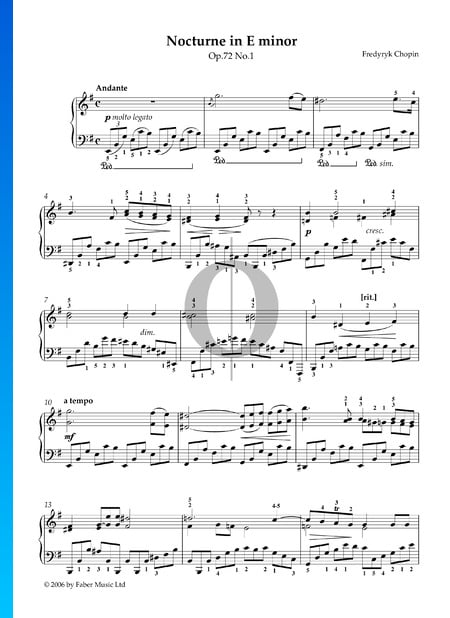 Nocturne en Mi mineur, Op. 72 No. 1
