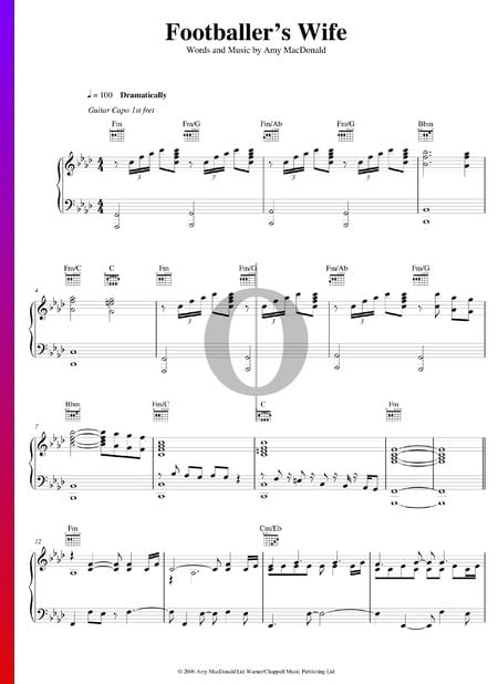 The Footballer's Wife Sheet Music