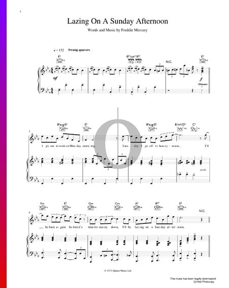 Lazing On A Sunday Afternoon Musik-Noten