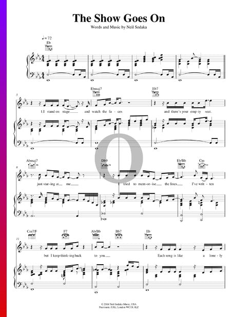The Show Goes On Sheet Music