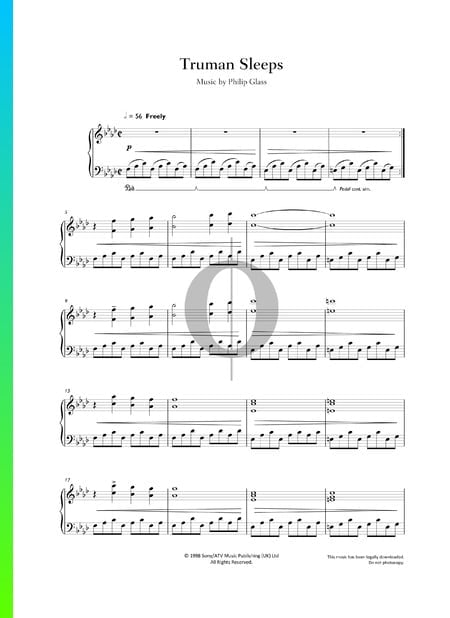 Truman Sleeps Musik-Noten