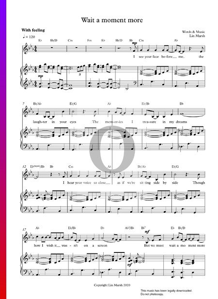 Wait A Moment More Sheet Music