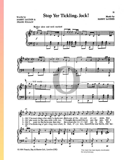 Stop Yer Tickling, Jock! Sheet Music