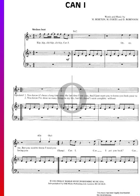 Can I Musik-Noten