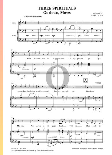 Go Down, Moses Sheet Music
