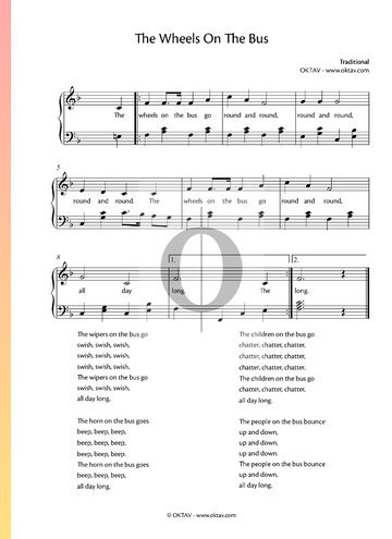 The Wheels On The Bus Sheet Music