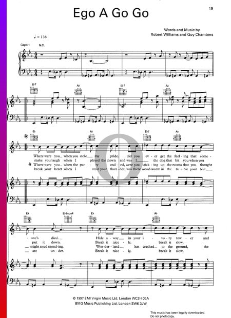 Ego A Go Go Sheet Music