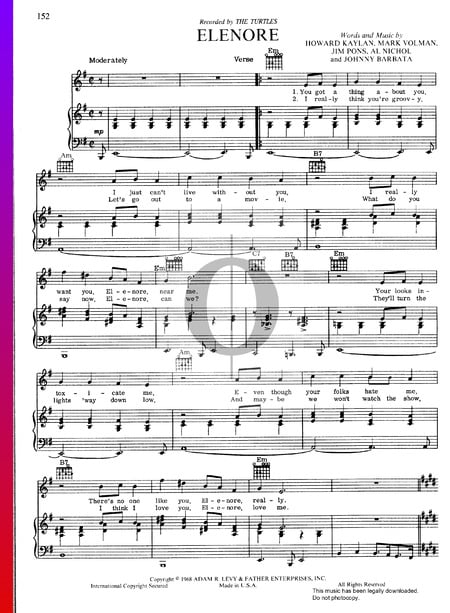 Elenore Sheet Music