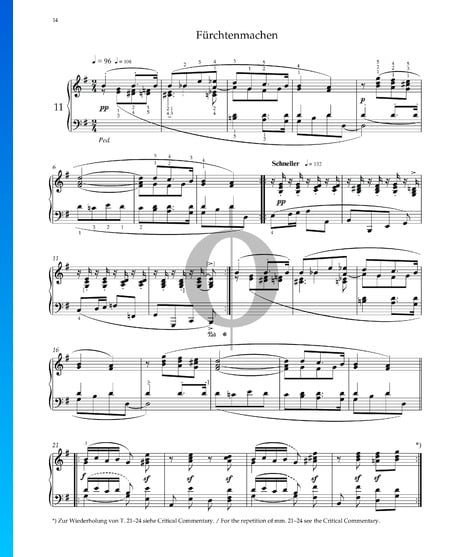 Kinderszenen, Op. 15 Nr. 11: Fürchtenmachen Musik-Noten
