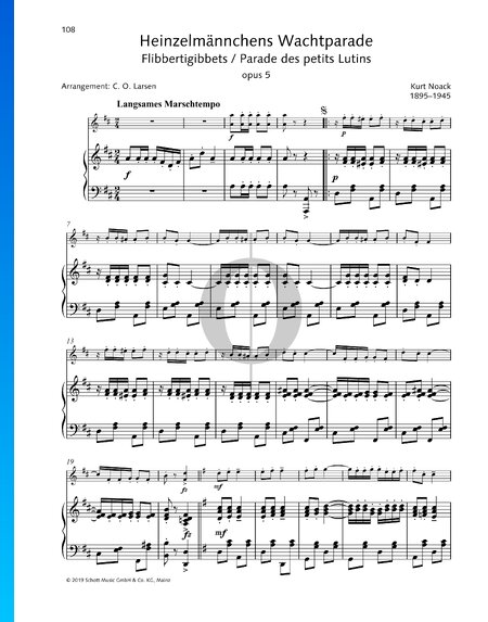 Heinzelmännchens Wachtparade, Op. 5: Parade des petits Lutins