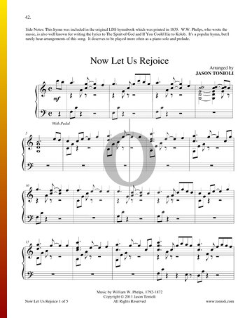 Now Let Us Rejoice Musik-Noten