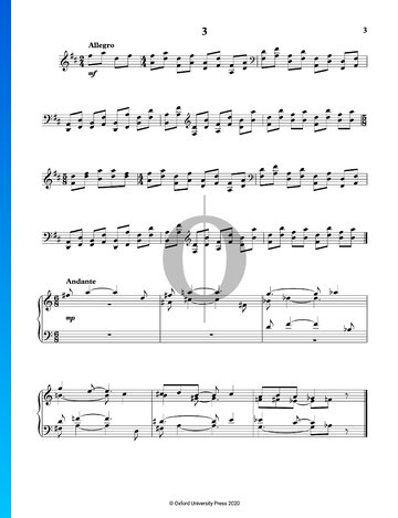 24 Preludes and Fugues: No. 3 in D Major Partitura