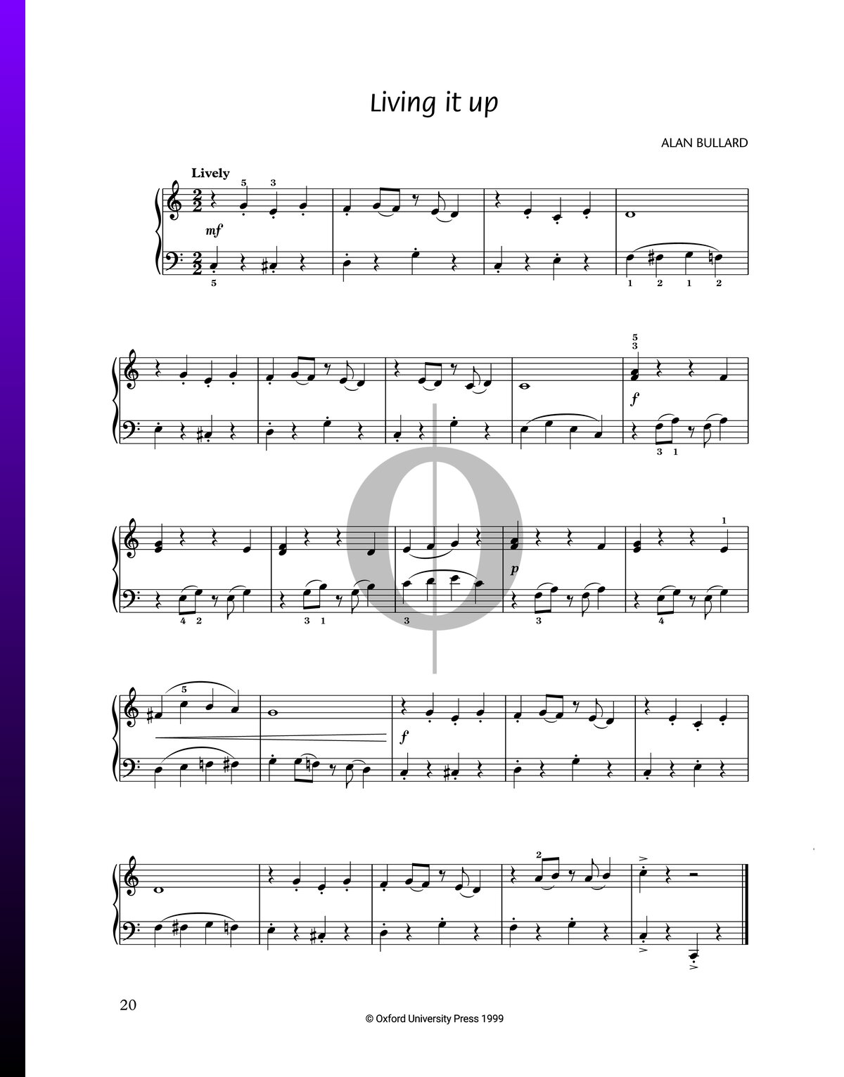 Living it up (Pauline Hall) Piano Sheet Music - OKTAV