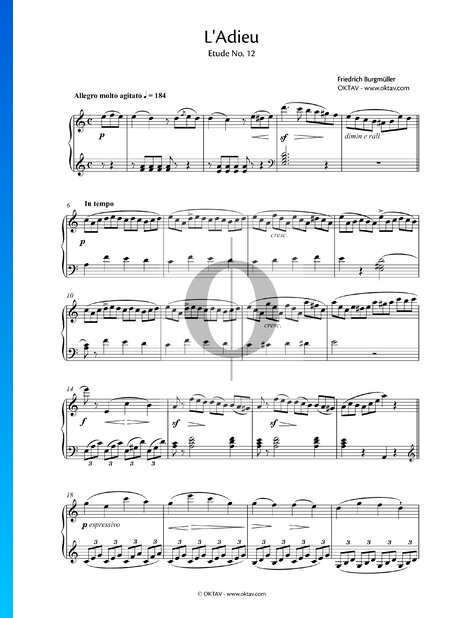 L' Adieu, op. 100 n° 12