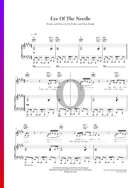 Eye Of The Needle Sheet Music