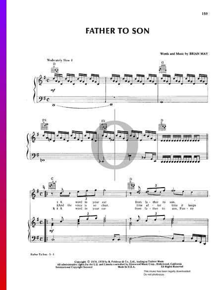 Father To Son Sheet Music