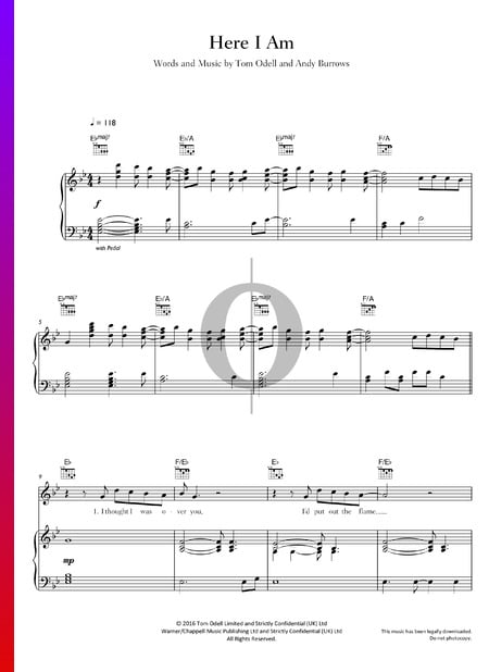 Here I Am Sheet Music