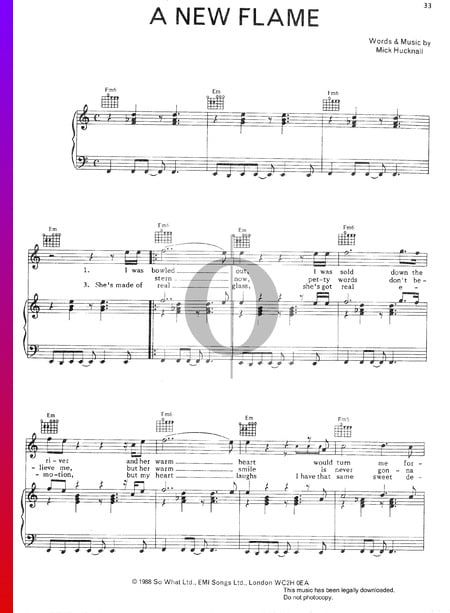 A New Flame Partitura