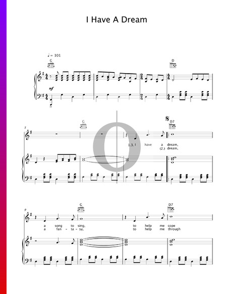 I Have A Dream Sheet Music