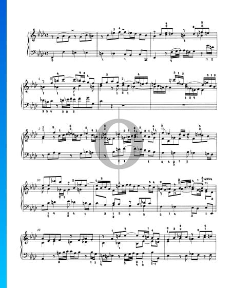 Sinfonia 9, BWV 795 Musik-Noten