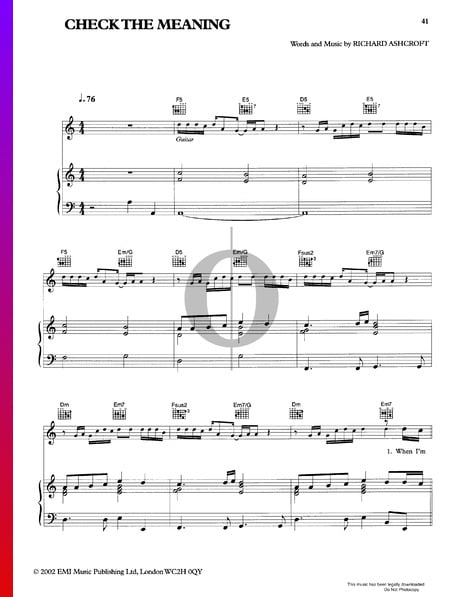 Check The Meaning Musik-Noten