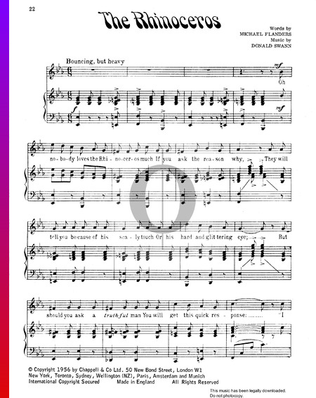 The Rhinoceros Sheet Music