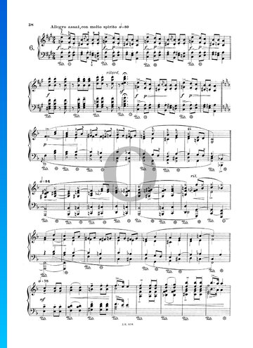 Novellete in A-Dur, Op. 21 Nr. 6 Musik-Noten