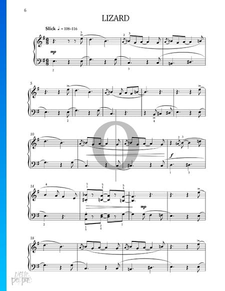 Lizard Sheet Music