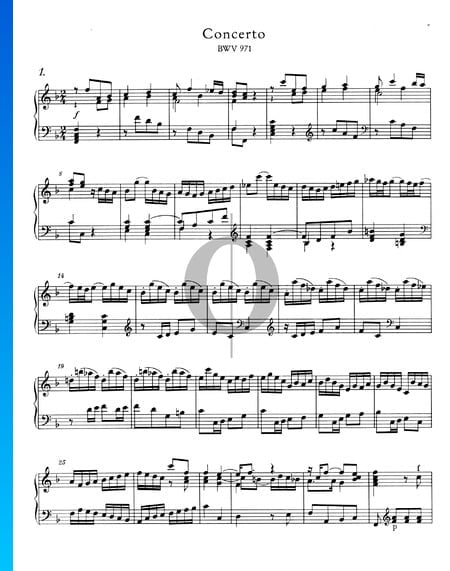 Concerto Italien, BWV 971: 1. Allegro