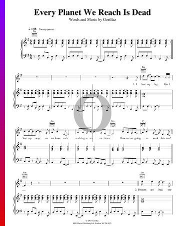 Every Planet We Reach Is Dead Sheet Music