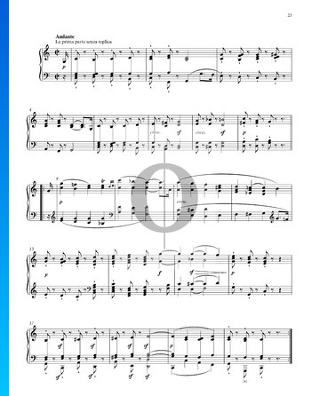 Sonata in G Major, Op. 14 No. 2: 2. Andante Sheet Music