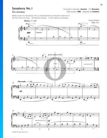 Symphony No. 1 in D Major: 1st Movement Spartito