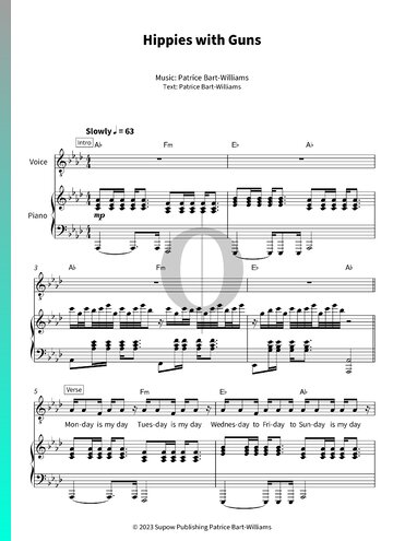 Hippies with Guns Sheet Music